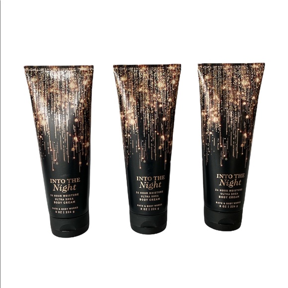 Bath & Body Works Into the Night Ultra Shea Body Cream (Amber, Musk,) x3 - Picture 1 of 2